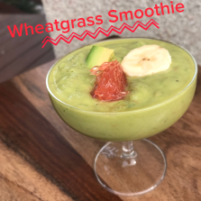 Grapefruit Ginger Wheatgrass Smoothie. See our blog for recipes!